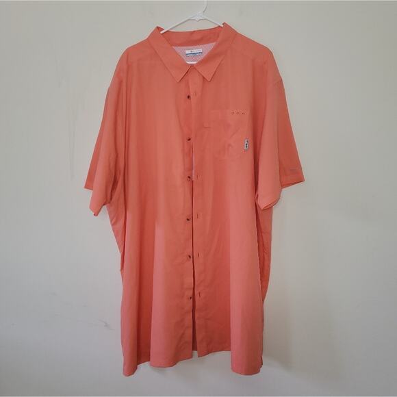 Columbia PFG Slack Tide™ Camp Shirt 4XL Salmon - Picture 1 of 8